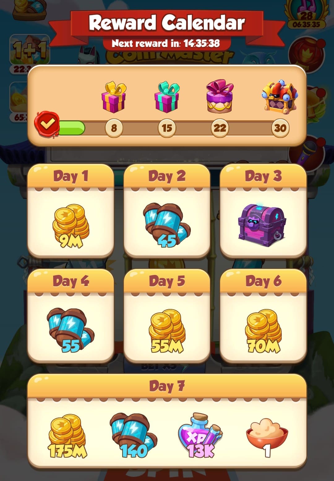 Reward Calendar